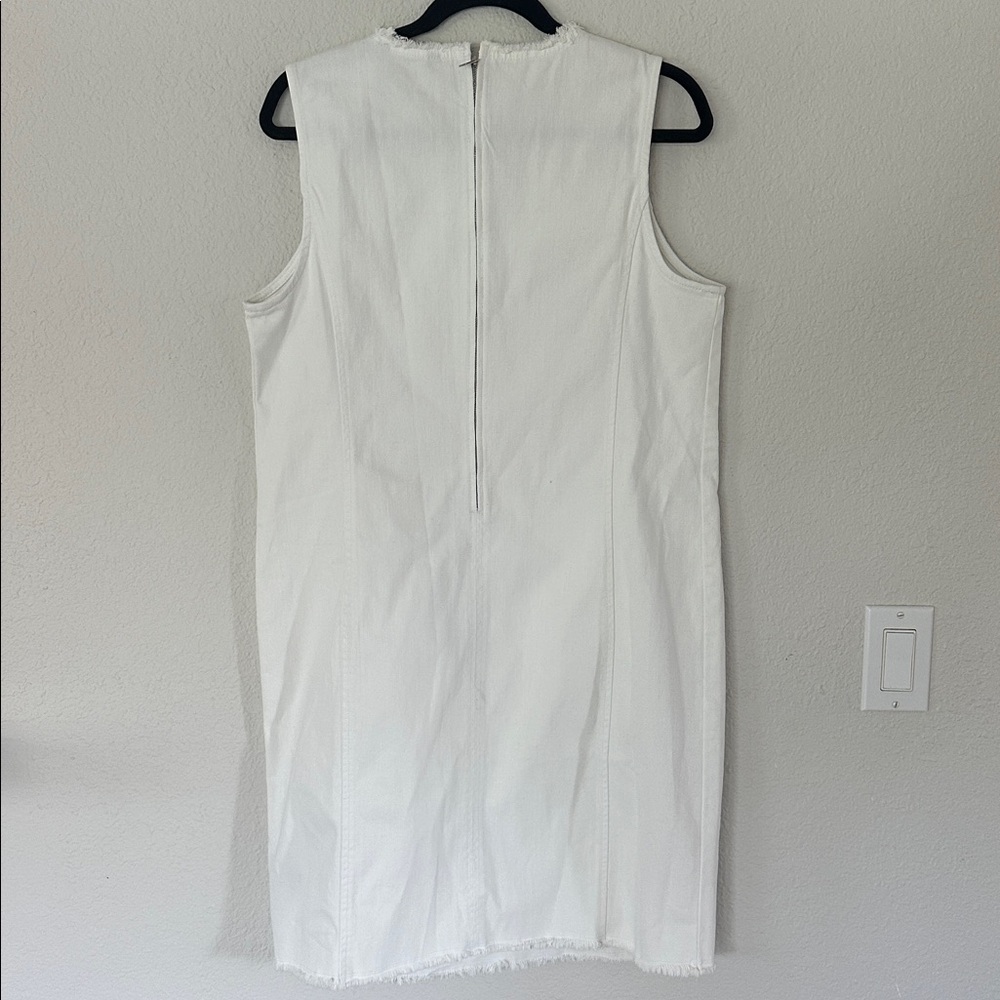 Lauren Ralph Lauren Frayed Edge White Dress - Picture 5 of 5